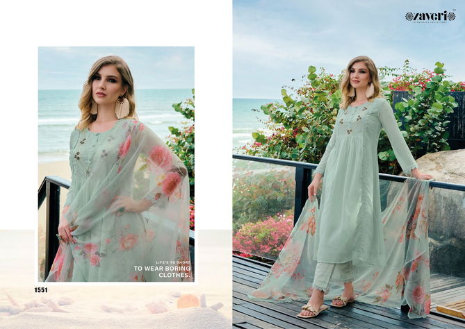 Alaya By Zaveri Organza Readymade Suits Catalog